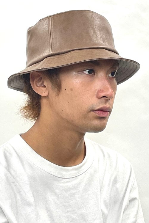 FK LEATHER BK HAT