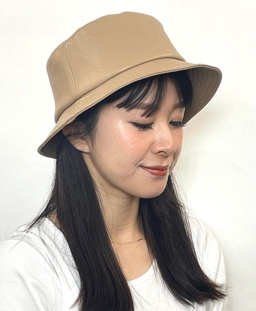 FK LEATHER BK HAT