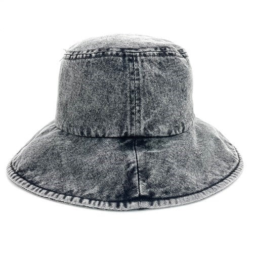 80's LONG BRIM BK HAT