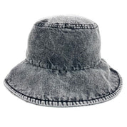 80's LONG BRIM BK HAT