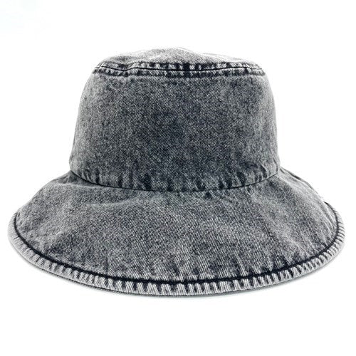 80's LONG BRIM BK HAT