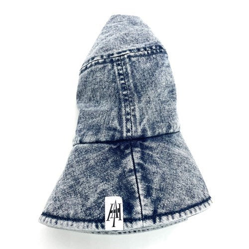 80's LONG BRIM BK HAT